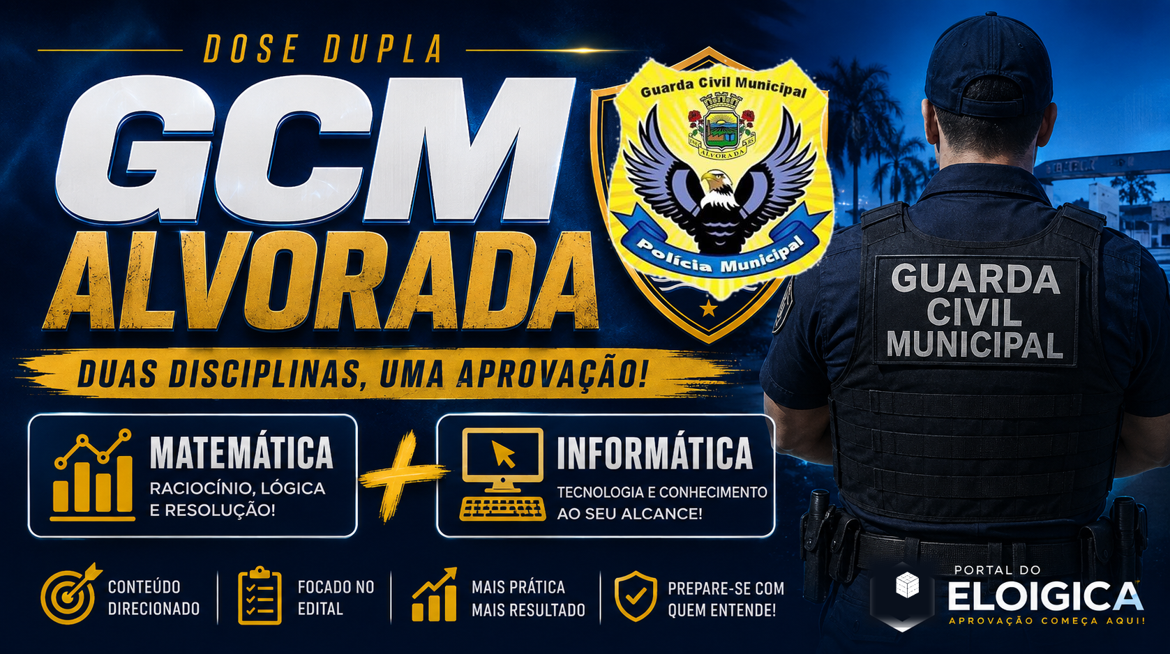 DOSE DUPLA – GCM ALVORADA Matemática + Informática para a Guarda Civil Municipal de Alvorada